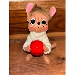Annalee 2011 Apple Picking Mouse 8” VGC W Tag